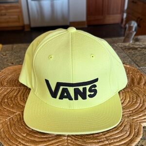 Vans flat bill hat in perfect condition. Never been worn.